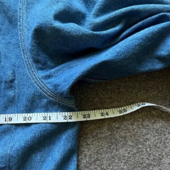 Vintage H.W. Carter & Sons Railroad Denim Chore Work Jacket Watch The Wear Small - Picture 16 of 16